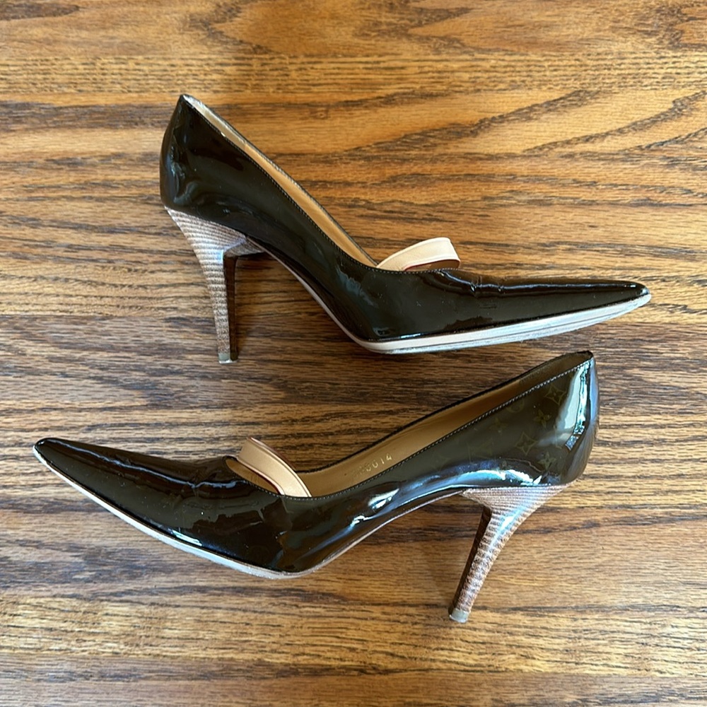 Louis Vuitton Monogram Pattern Patent Leather Pum… - image 7